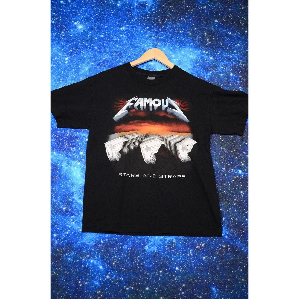 Famous Stars‎ And Straps Shirt Mens Medium Metallica Parody Band Tee Graphic